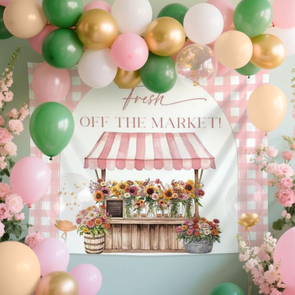 FRESH OFF THE MARKET Bridal Shower Banner - Party Decor